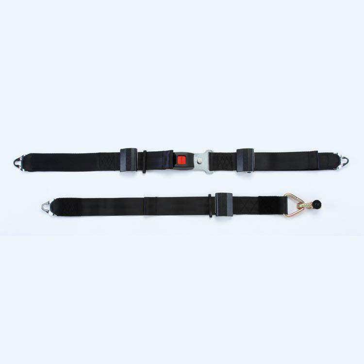 Combination Lap & Shoulder Belt with Manual Height Adjuster and Pin Connector | Q8-6325-AT Q'Straint