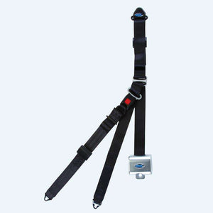 QRT Deluxe Kit For Permanent Floor Mounts with Retractable Shoulder/Lap Belt Combo | Q-8100-A1-F 