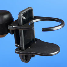 Load image into Gallery viewer, Powerchair Combo Large Drink Holder/Smart Phone Holder | W0014CA SnapIt!