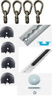 Flange L Track Complete Bus/Van Kit | LT3FK - WheelchairStrap.com