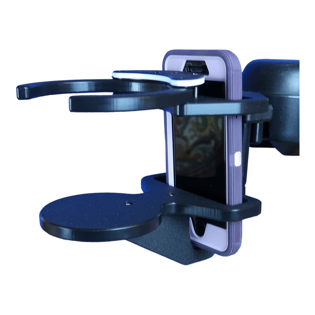 Scooter Combo Smart Phone and Adjustable Drink Holder Left Hand | A0015CLA SnapIt!