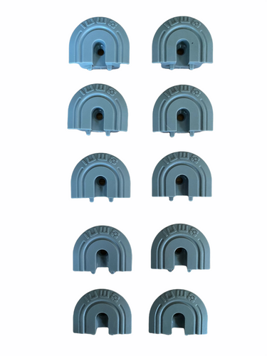 End Cap for Flange Series L-Track 10 PACK | GREY | QC06088 Q'Straint & Sure-Lok