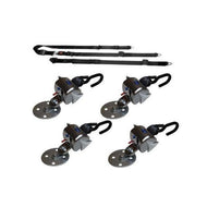 QRT DELUXE KIT FOR PERMANENT FLOOR MOUNT WITH MANUAL LAP AND SHOULDER BELT | Q - 8100 - A - F - WheelchairStrap.com