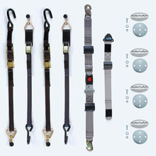 Load image into Gallery viewer, Q'Straint 4 M - Series Manual Belts L - Track; Integrated Lap Belt, Fixed Shoulder Belt 4 Oval L - Pockets | M - 300 - L30 -