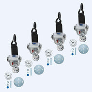Q'Straint 4 QRT - 360 Retractors Kit with Slide 'N Click Fittings | Q - 10009 - WheelchairStrap.com