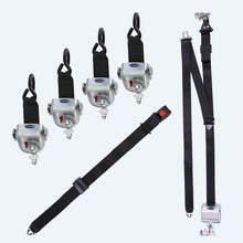 Load image into Gallery viewer, Q'Straint 4 QRT - 360 Retractors with L - Track Fittings and 131º Bracket | Q - 8600 - A1 - L2 - WheelchairStrap.com