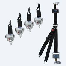 Load image into Gallery viewer, Q'Straint 4 QRT - 360 L-Track Fittings HR131 Retractable Lap &amp; Shoulder Belt  Retractable L  | Q - 10014