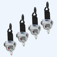 Q'Straint 4 QRT - 360 Retractors with L - Track Fittings Kit | ‎Q - 10010 - WheelchairStrap.com