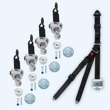 Load image into Gallery viewer, Q'Straint 4 QRT-360 Retractors Slide 'N Click Retractable Lap &amp; Shoulder Belt Combo | Q - 10008 - WheelchairStrap.com