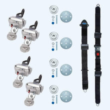 Load image into Gallery viewer, Q'Straint 4 QRT Deluxe Retractors Slide 'N Click fittings Manual Lap &amp; Shoulder Belt | Q-8100-A-SC - WheelchairStrap.com