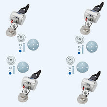 Load image into Gallery viewer, Q'Straint 4 QRT Max Retractors with Slide 'N Click Fittings | Q - 8301 - SC - WheelchairStrap.com