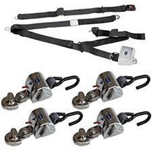 Load image into Gallery viewer, Q'Straint 4 QRT Standard Retractors with Slide 'N Click fittings; and Retractable Lap &amp; Shoulder Belt Combo | Q-8200-A1-SC