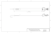 Load image into Gallery viewer, Replacement Automatic QRT Max Retractor J Hook, Mounted with Slide 'N Click Fitting | Q8 - 6209 - SC - WheelchairStrap.com