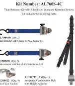 Load image into Gallery viewer, Sure - Lok | AL760S - 4C - SNC TITAN700 Retractor Kit &amp; Occupant Restraint S Hook | SNC Fitting - WheelchairStrap.com