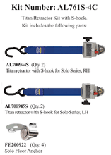 Load image into Gallery viewer, Sure - Lok | AL761S - 4C - SNC TITAN700 Retractor Kit &amp; Occupant Restraint | SNC Fitting - WheelchairStrap.com
