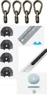 Surface Angle L Track Complete Bus/Van Kit | LT2FK - WheelchairStrap.com